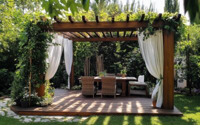5 idées pour couvrir une pergola en bois : solutions d’ombrage pour votre jardin